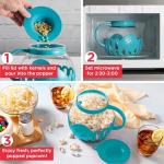 Ecolution Micro-Pop Microwave Popcorn Maker, Teal