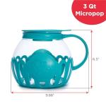 Ecolution Micro-Pop Microwave Popcorn Maker, Teal