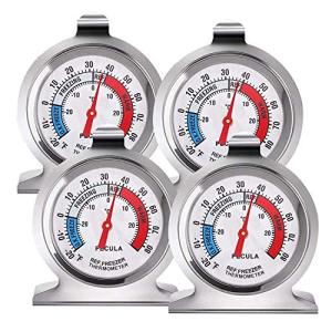 4-Pack Classic Large Dial Refrigerator Thermometers