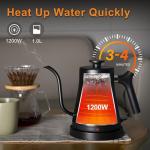 Electric Gooseneck Kettle for Coffee and Tea