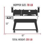 recteq DualFire 1200 Wi-Fi Wood Pellet Grill