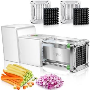 Electric French Fry Cutter with Stainless Steel Blades