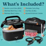 Electric Lunch Box for Adults - 1.5L Food Warmer