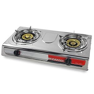 XtremepowerUS Portable Double Burner Camping Stove