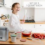 3-Pack Reusable Ice Cream Storage Containers