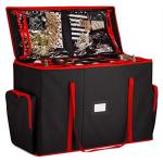 ZOBER Christmas Ornament Storage Box with Trays