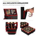 ZOBER Christmas Ornament Storage Box with Trays