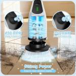 Homlab Cordless Electric Spin Scrubber with 8 Brushes