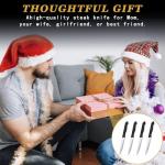 Ninsula Stainless Steel Steak Knives Set of 4