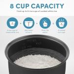 Aroma Digital Rice Cooker & Steamer, 8 Cups