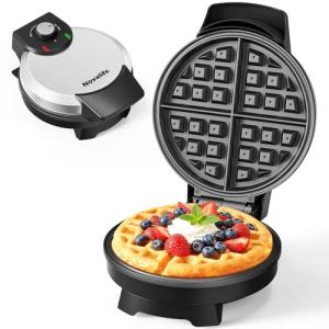 Classic 7" Belgian Waffle Maker with Nonstick Plates