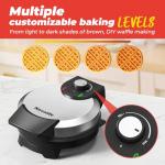 Classic 7" Belgian Waffle Maker with Nonstick Plates