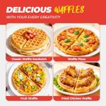 Classic 7" Belgian Waffle Maker with Nonstick Plates