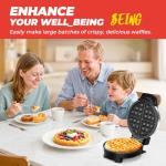 Classic 7" Belgian Waffle Maker with Nonstick Plates