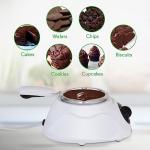 NutriChef Fondue Pot for Melting Chocolate & Cheese