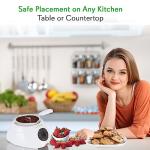 NutriChef Fondue Pot for Melting Chocolate & Cheese