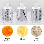 3-in-1 Manual Cheese Grater with Suction Base