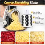 3-in-1 Manual Cheese Grater with Suction Base