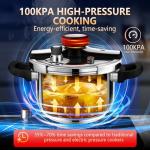 8-Quart Stainless Steel Pressure Cooker for Canning