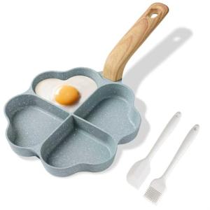 4-Cup Nonstick Heart-Shaped Omelette Pan