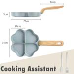 4-Cup Nonstick Heart-Shaped Omelette Pan