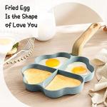 4-Cup Nonstick Heart-Shaped Omelette Pan