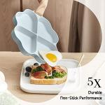 4-Cup Nonstick Heart-Shaped Omelette Pan