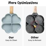4-Cup Nonstick Heart-Shaped Omelette Pan