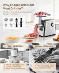BRISDOOM 3000W Electric Meat Grinder with Sausage Stuffer