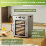 Stainless Steel Food Dehydrator with 12 Trays