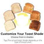 SEEDEEM 2 Slice Slim Toaster with Long Slot