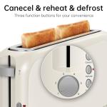 SEEDEEM 2 Slice Slim Toaster with Long Slot