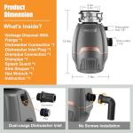 Trifecte Pro 3/4 HP Quiet Garbage Disposal