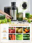 600W Centrifugal Juicer with Wide Mouth Chute