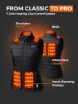 ORORO Women's Heated Vest with 7 Heat Zones