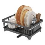 Expandable Over Sink Dish Drying Rack with Drainboard