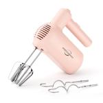 Pink 5-Speed Electric Hand Mixer with Attachments