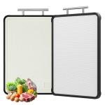 AceFly Large Stainless Steel Double-Sided Cutting Board