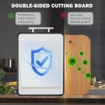 AceFly Large Stainless Steel Double-Sided Cutting Board