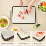 AceFly Large Stainless Steel Double-Sided Cutting Board