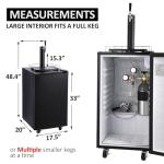 Single Tap Stainless Steel Beer Kegerator Dispenser