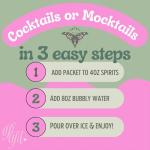 Sparkly Cocktail Mixers with Edible Glitter Pack