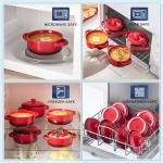 LOVE Casa 4-Piece Mini Cocotte Set, Red