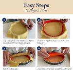 9-Inch Removable Bottom Tart Pan Set