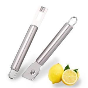 Wloedor 2-Piece Stainless Steel Lemon Zester Set