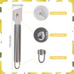 Wloedor 2-Piece Stainless Steel Lemon Zester Set