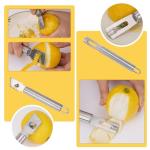 Wloedor 2-Piece Stainless Steel Lemon Zester Set