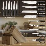 Astercook 17-Piece German Stainless Steel Knife Set
