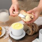 Silicone Butter Crock with Lid for Fresh Butter