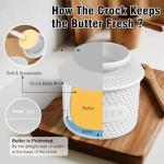 Silicone Butter Crock with Lid for Fresh Butter